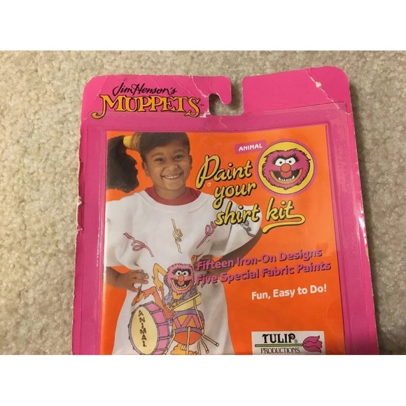 Jim Henson's Muppets Animal Paint Your Shirt Kit Fabric Paint 1989 Vintage NEW - Picture 7 of 10